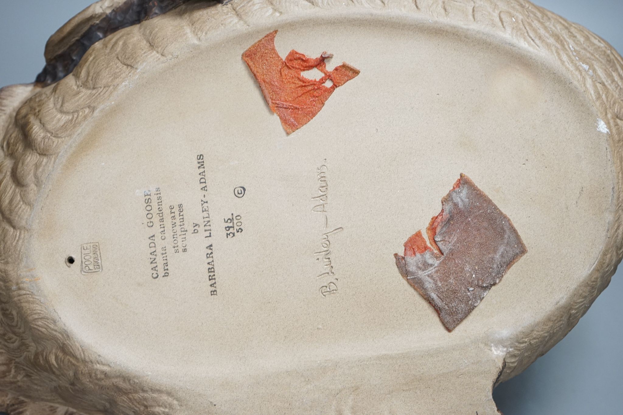 A Poole pottery model of a Canada goose, 40cm